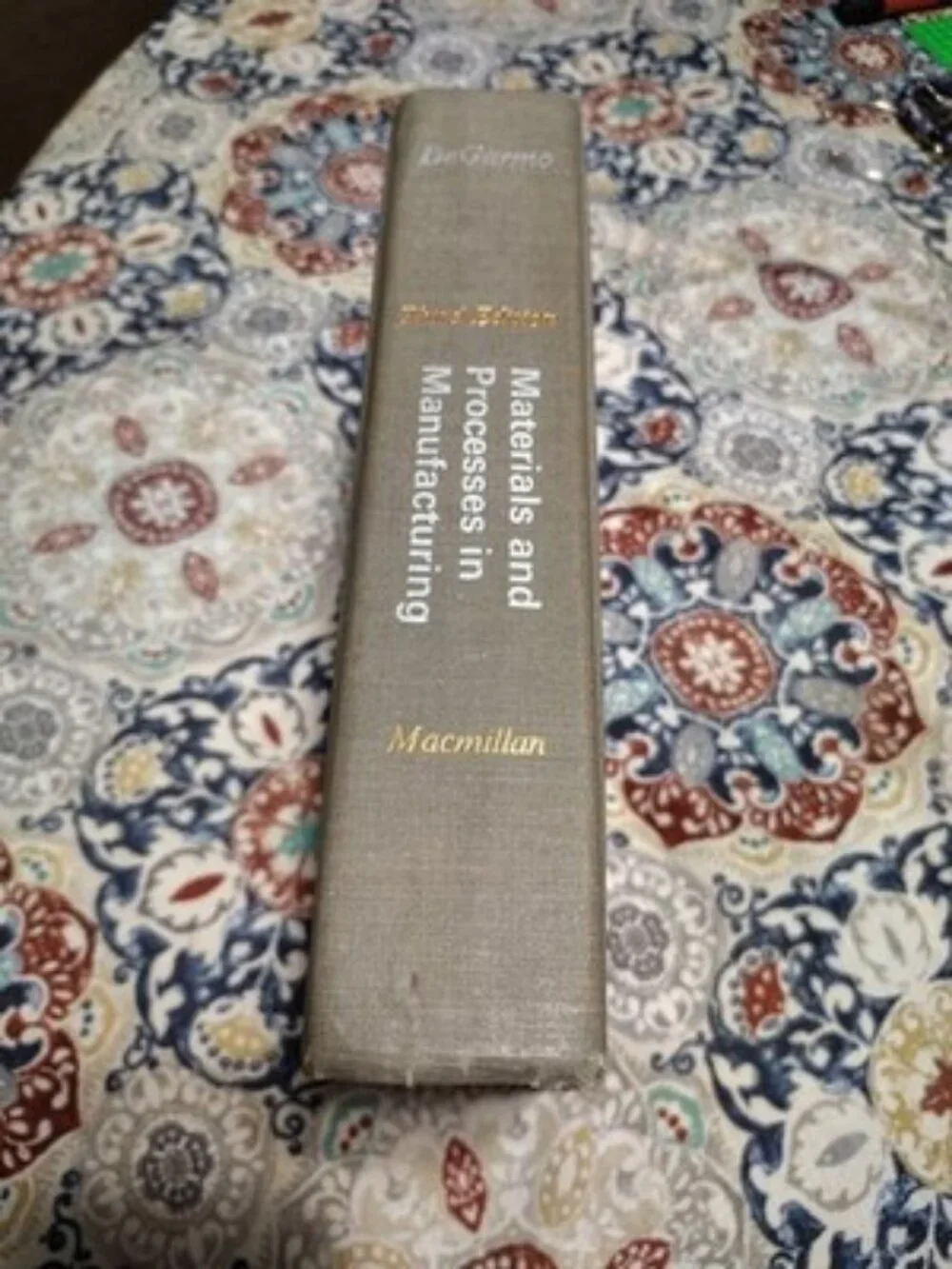 MACHINIST HmeB ATHE MILL Vintage Materials & Processes in Manufacturing Book